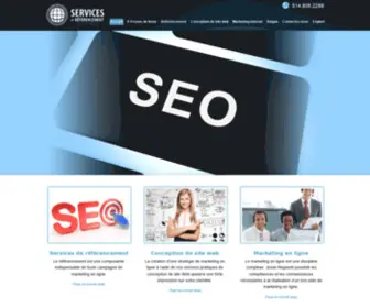 Seoservicesmontreal.ca(Conception de Site Web) Screenshot