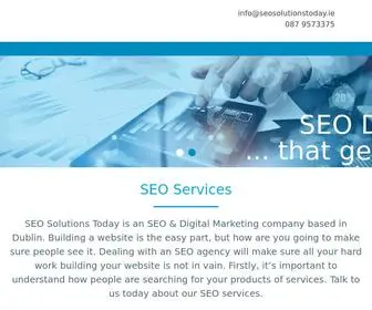 Seosolutionstoday.ie(SEO Dublin) Screenshot