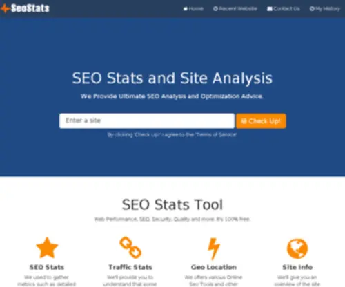 Seostats.us(Seostats) Screenshot