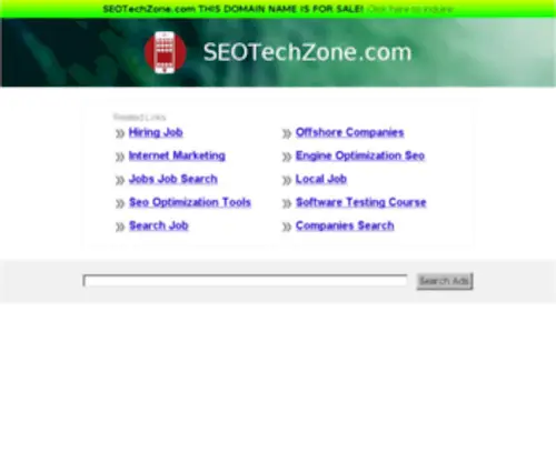 SeotechZone.com(Forsale Lander) Screenshot