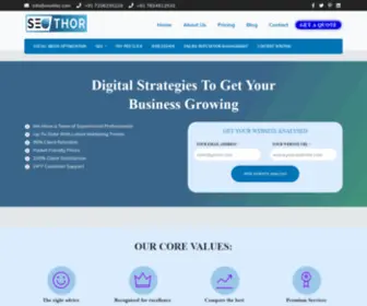 Seothor.com(Digital Marketing Services company in Delhi) Screenshot