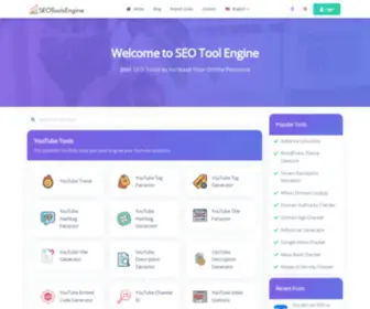 Seotoolengine.com(SEO Tool Engine) Screenshot