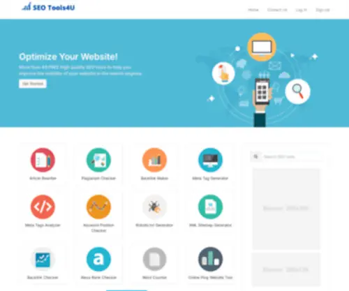 Seotools4U.com(Free SEO Tools for Youtube and Website) Screenshot