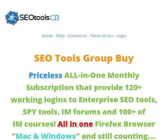 Seotoolsgb.com(Seo tools GB) Screenshot