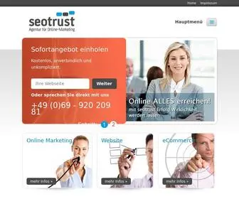 Seotrust.de(SEO Agentur seotrust GmbH & Co KG in Frankfurt) Screenshot