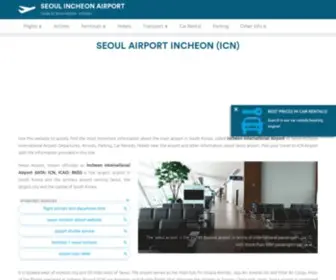 Seoul-Airport.com(Informational Guide about Seoul Incheon International Airport (ICN)) Screenshot