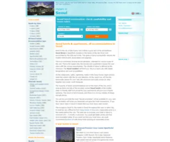 Seoulhotelskorea.com(Seoul hotels & apartments) Screenshot