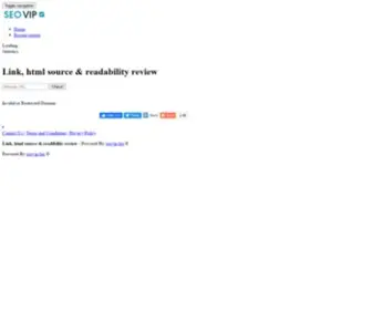 Seovip.biz(Html source & readability review) Screenshot