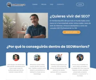 Seowarriors.club(Empieza a vivir del SEO con SEOWarriors) Screenshot