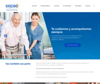 Sepae.com.uy(Servicio personalizado de Acompañantes y Enfermería) Screenshot