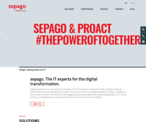 Sepago.com(Sepago) Screenshot