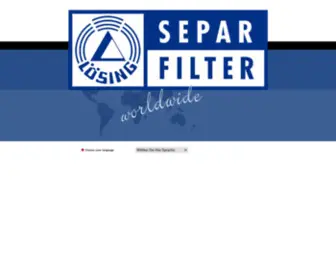 Separ-Filter.com(SEPAR Filter: Hersteller und Vertrieb Willibrord Lösing Filtertechnik e.K) Screenshot