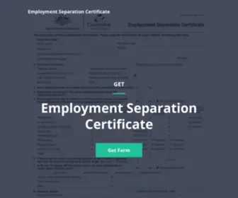 Separation-Certificate-Employer.com(Blank Employment Separation Certificate Online) Screenshot