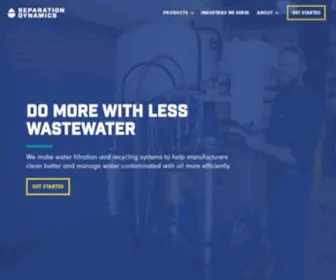 Separationdynamics.com(Water Filtration And Recycling) Screenshot