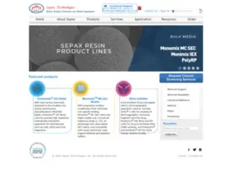 Sepax-Tech.com(Sepax Technologies) Screenshot
