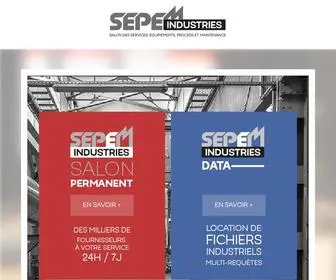 Sepem-Industries.com(Even pro organise 7 salons en France dédiés aux industriels) Screenshot