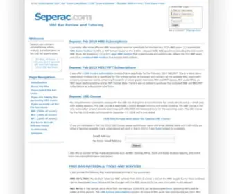 Seperac.com(Tips and advice for taking the UBE Bar Exam) Screenshot