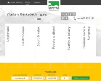 Sepetna.cz(Vítejte v Beskydech) Screenshot
