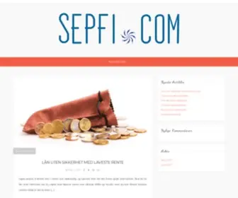 Sepfi.com(Forbrukslån) Screenshot