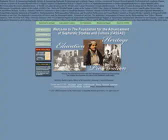Sephardicstudies.org(Foundation for the Advancement of Sephardic Studies and Culture) Screenshot