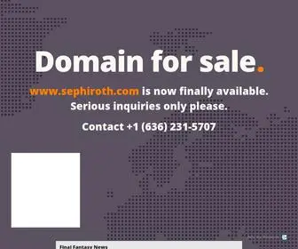 Sephiroth.com(sephiroth) Screenshot