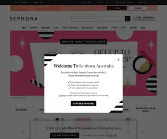 Sephora.com.au(Sephora Australia) Screenshot