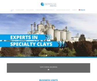 Sepiolsa.com(Experts in Specialty Clays) Screenshot