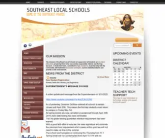 Sepirates.org(Southeast Local Schools Home) Screenshot