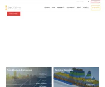 Sepisolar.com(Top Rated Solar Engineering Company) Screenshot
