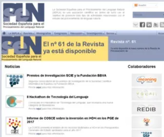 Sepln.org(Sociedad Española de Procesamiento del Lenguaje Natural) Screenshot