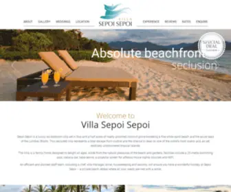 Sepoi-Sepoi.com(Villa Sepoi Sepoi) Screenshot