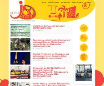 Seprojoven.org(Servicios de Educación y Promoción Juvenil) Screenshot