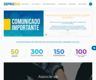 Seprorgs.org.br(Plataforma de Negócios Digitais do RS) Screenshot