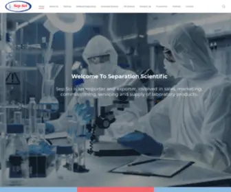 Sepsci.co.za(Laboratory products) Screenshot