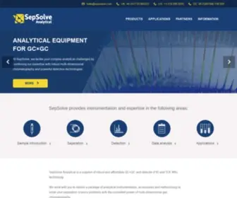 Sepsolve.com(SepSolve Analytical) Screenshot