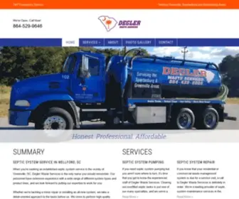 Septicsystempumpingwellford.com(Septic System Service Serving Wellford) Screenshot