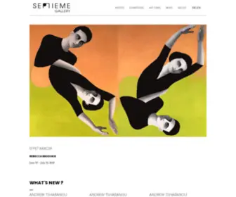 Septiemegallery.com(SEPTIEME Gallery) Screenshot