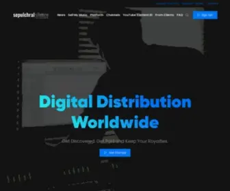Sepulchralsilence.com(Digital music distribution) Screenshot