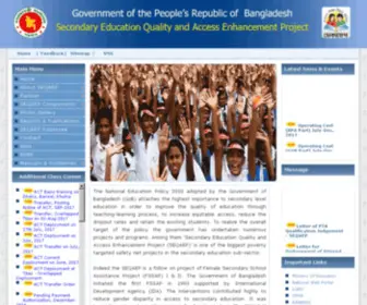Seqaep.gov.bd(Seqaep) Screenshot