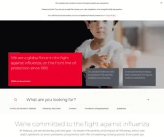 Seqirus.com(A World Leader in Influenza Vaccines) Screenshot