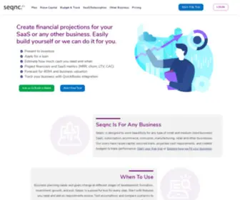 SeqNC.com(Financial Projections) Screenshot