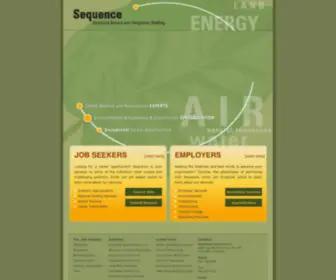 Sequencestaffing.com(Engineering Environmental Construction Recruiters) Screenshot