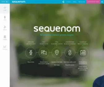 Sequenom.com(Integrated Genetics) Screenshot