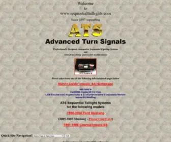 Sequentialtaillights.com(ATS Advanced Sequential Turn Signals Page) Screenshot