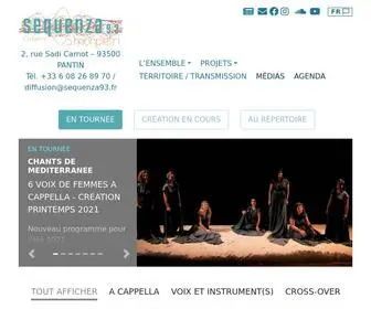 Sequenza93.fr(Ensemble vocal Sequenza 9.3) Screenshot