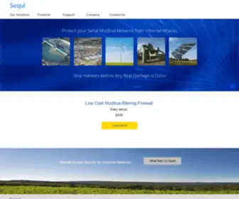 Sequi.com(SCADA Security Responsive Navigation) Screenshot