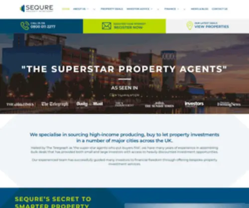 Sequre.co.uk(Buy To Let Properties With High Yields) Screenshot
