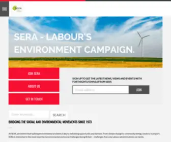 Sera.org.uk(Labour's Environment Campaign) Screenshot