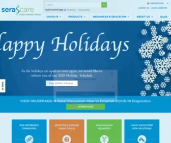 Seracare.com(Quality Control Tools for Clinical Laboratories & Assay Development) Screenshot