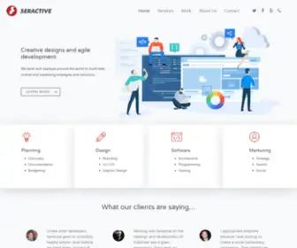 Seractive.com(Creative Digital Agency) Screenshot